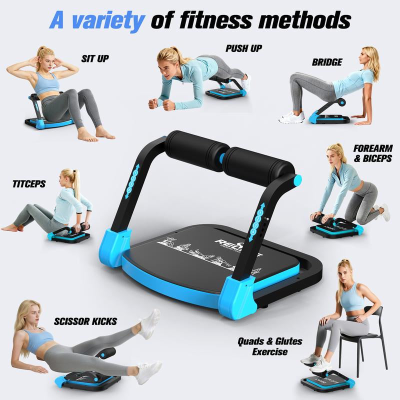 RELIFE Blue Ab Crunch Machine-Core &Tummy Exercise Equipment, Sit-Up and Ab Curl Trainer with 330LB Capacity, Ldeal for Home Gym,Core Strength & Muscle Toning