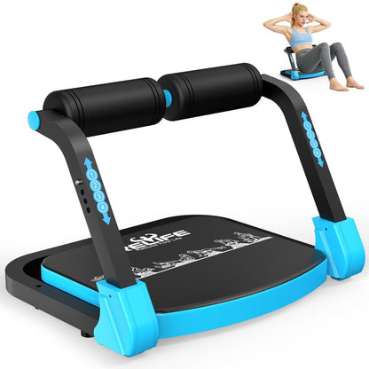 RELIFE Blue Ab Crunch Machine-Core &Tummy Exercise Equipment, Sit-Up and Ab Curl Trainer with 330LB Capacity, Ldeal for Home Gym,Core Strength & Muscle Toning